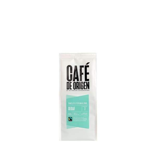 Café de Origen Decaf - 250 gram formalet Fair Trade kaffe uden koffein