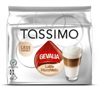 Gevalia Tassimo Latte Macchiato Less Sweet 