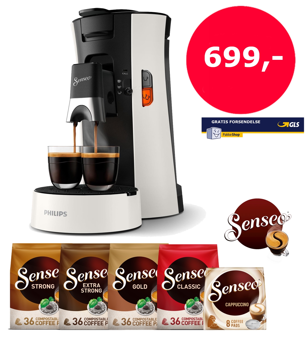 Senseo Select Hvid - Kaffekompagniet.com