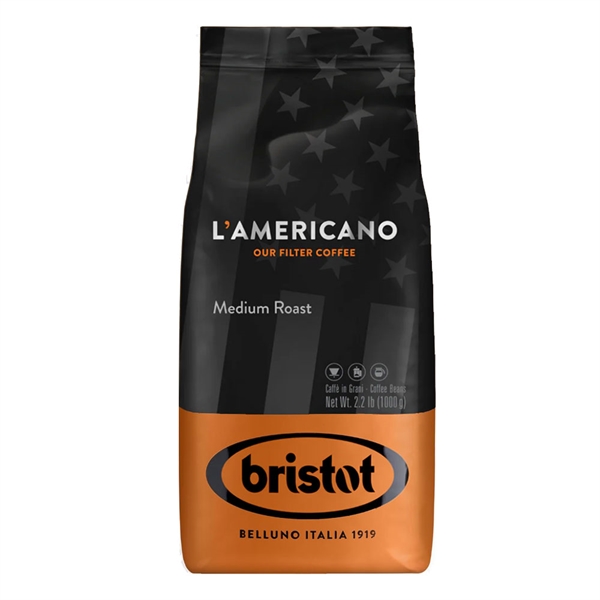 Bristot L\'Americano Medium Roast - 1 kg formalet kaffe