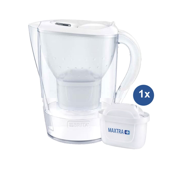 Brita Marella Cool Hvid + 6x Maxtra Pro All-In-1