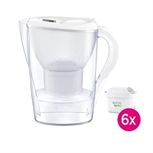 Brita Marella Cool Hvid + 6x Maxtra Pro All-In-1