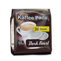 Mørk kaffe med kraftig aroma af arabica og robusta. 36 kaffepuder