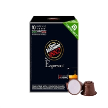 Caffe Vergnano Intenso - 10 komposterbare kaffekapsler