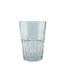 Stort latte glas med plads til 300 ml kaffe