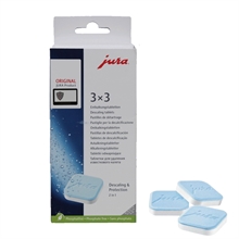 9 stk JURA 2-i-1 afkalkningstabletter 