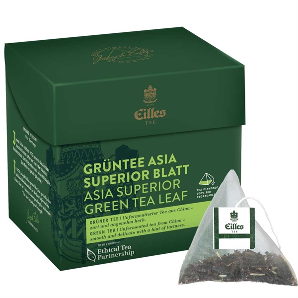 Eilles Asia Superior - Grøn Te - 20 pyramideformede teposer (100% biologisk nedbrydelig)