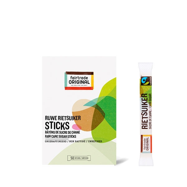 Fairtrade Original Rørsukkersticks - 50 stk á 4 g