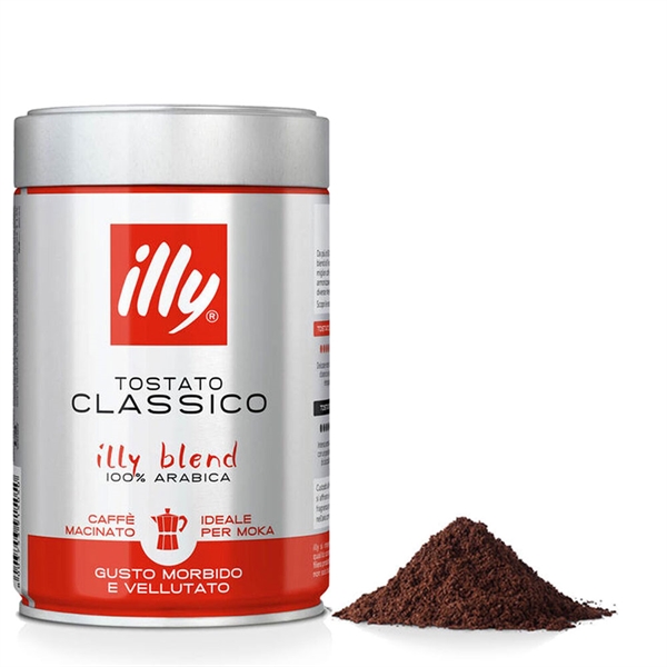 Illy Classico malet til Moka-pot - 250 gr.