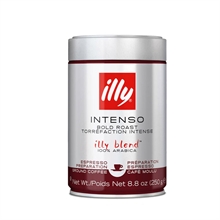 Illy Espresso Intenso Dark Roast - 250 g formalet kaffe