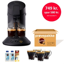 Philips Senseo Plus Mat Sort Kampagnetilbud