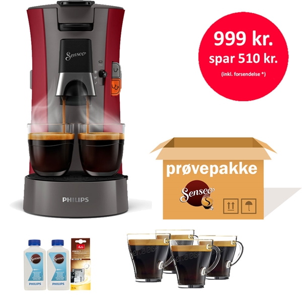 Senseo Select Rød Kampagnetilbud