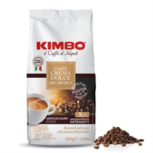 100% arabicabønner caffe crema dolce fra kimbo