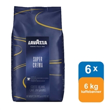6 kilo Lavazza Super Crema Kaffebønner