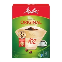 Melitta Kaffefilter Original Ubleget - 80stk