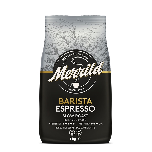 Merrild Barista Espresso - 1 kg Kaffebønner
