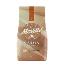 Merrild Crema Hele Bønner - 1kg kaffebønner
