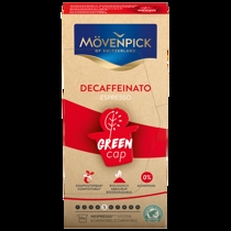 Mövenpick Green Cap Decaffeinato Espresso - 10 biologisk nedbrydelige kaffekapsler
