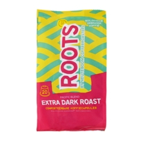 Roots Extra Dark Roast EKO - 20 ekologiska, biologiskt nedbrytbara kaffekapslar för Nespresso