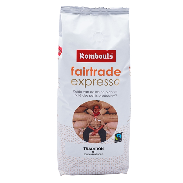 Rombouts Fairtrade Expresso - 1kg kaffebønner