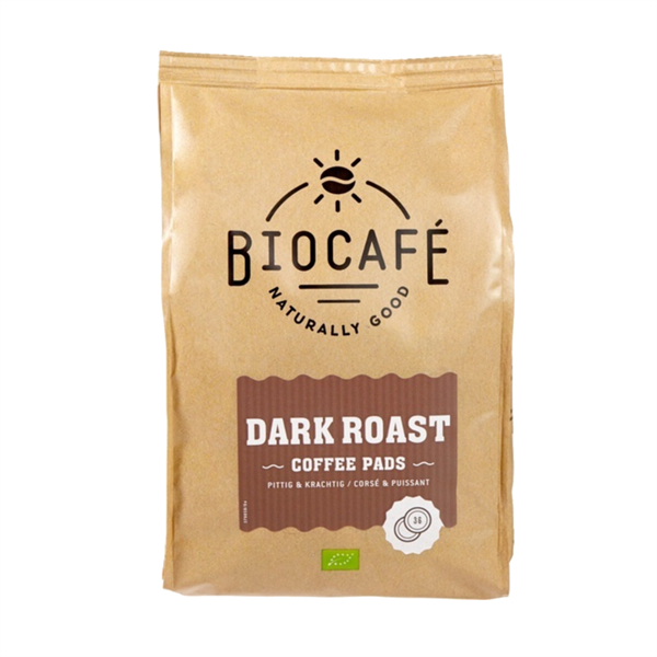 BioCafe Dark Roast - 36 økologiske kaffepuder