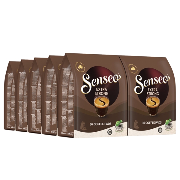 10 poser Senseo Extra Strong med 36 kaffepuder